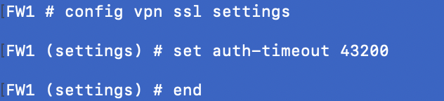 FortiClient SSL VPN Timeout